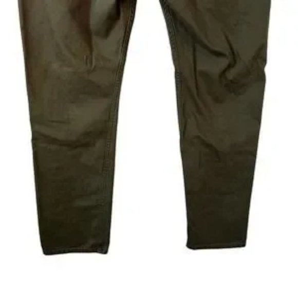 Express Jeans Mens Rocco Slim Fit Skinny Leg Jeans Olive Green Size 36x32 - Picture 6 of 9